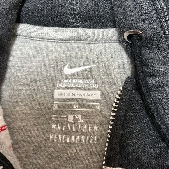 Nike MLB Gray Cardinals Zip Up Hoodie Boy's Size Medium - Picture 6 of 6